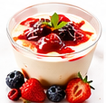 Joghurt-Dessert mit Beeren