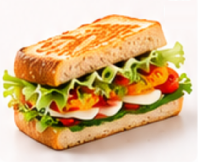 Vegetarisches Sandwich Mozzarella-Tomate